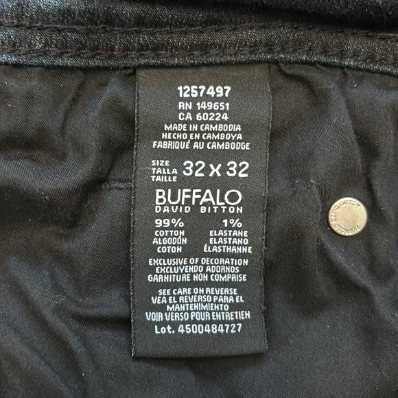 Buffalo David Bitton Jackson Straight Stretch Extensible Jambe Droite Jean - Picture 4 of 8